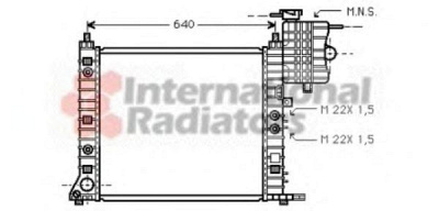 VAN WEZEL 30002243 -  Радиатор, охлаждение двигателя